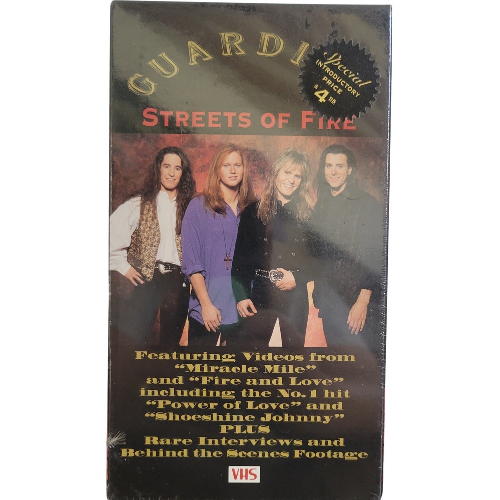 Guardian Streets of Fire VHS Tape Miracle Mile Power of Love‎ Sealed